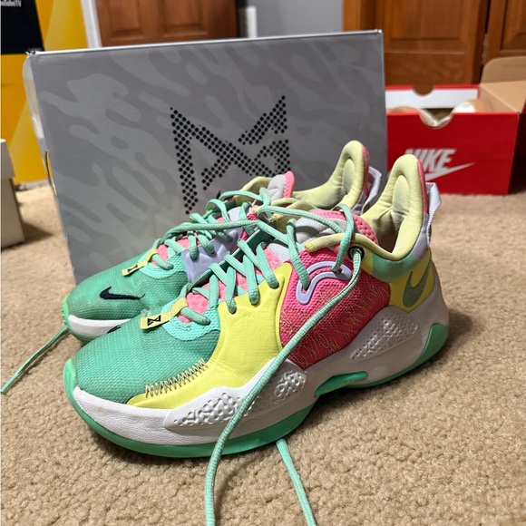 Nike Shoes - Nike Pastel Green and Pink Sneakers